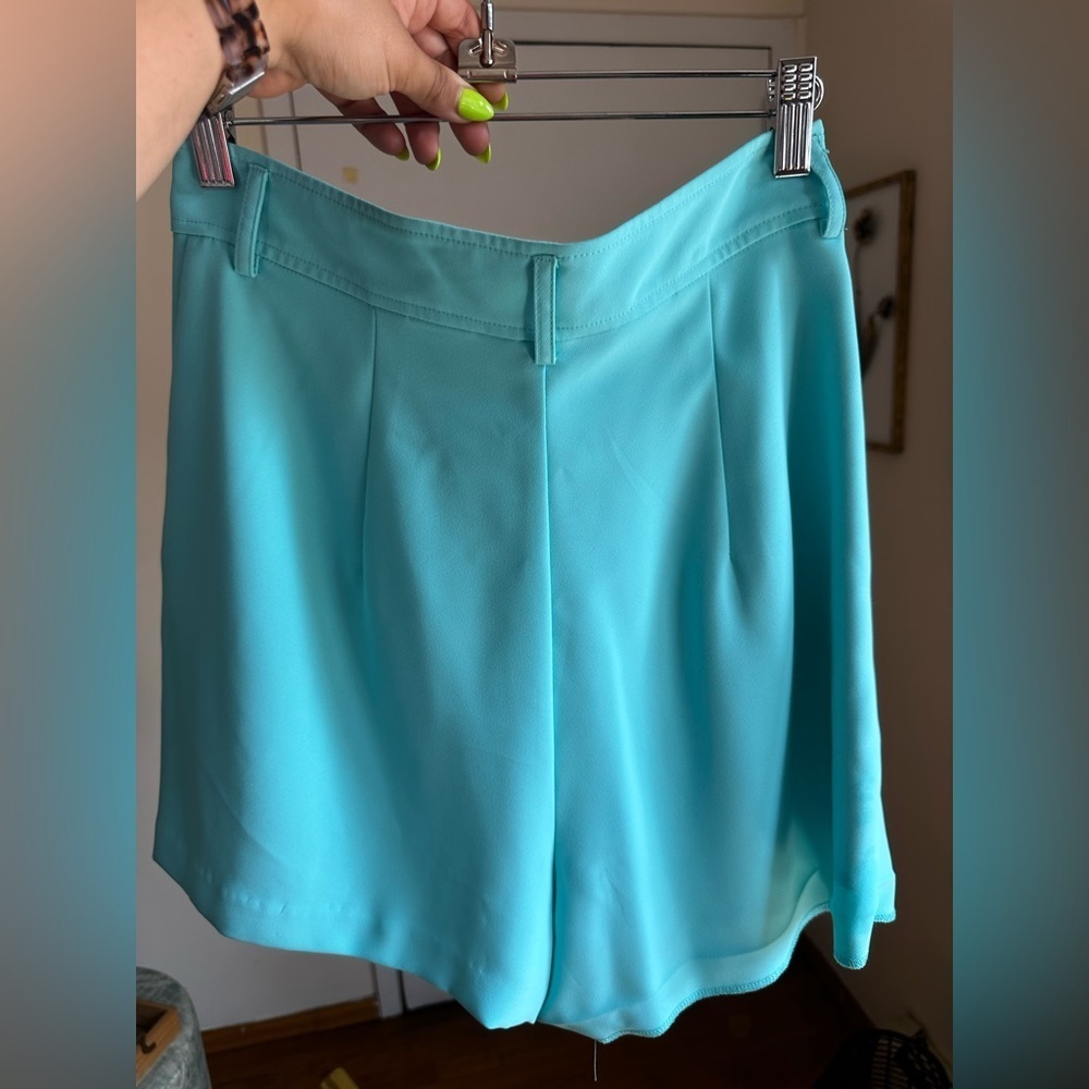 Amanda Uprichard High Waist Turquoise Shorts “as is” - Picture 8 of 8